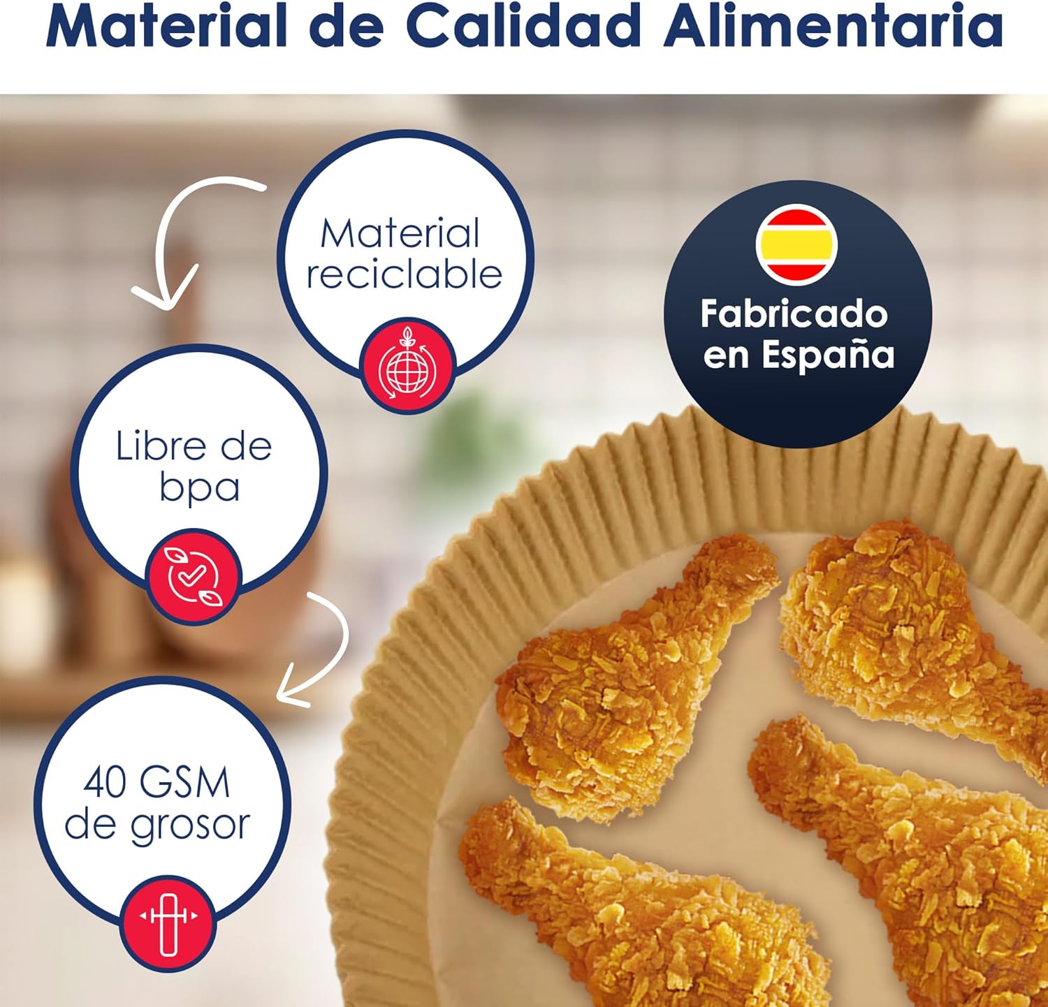 Comprar Papel Airfryer FutureNest